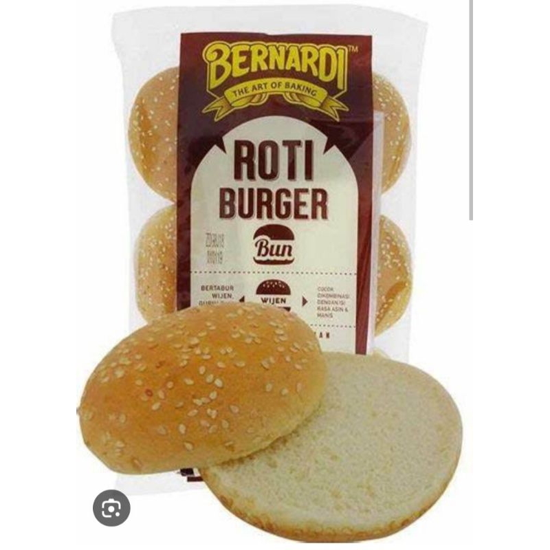 

Roti burger bernardi wijen isi 6