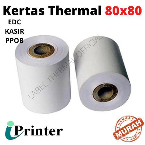 

Kertas Thermal Struk 80x80 Paper Roll Struk Kasir PRINT JELAS TAHAN LAMA (1 SLOP isi 5)