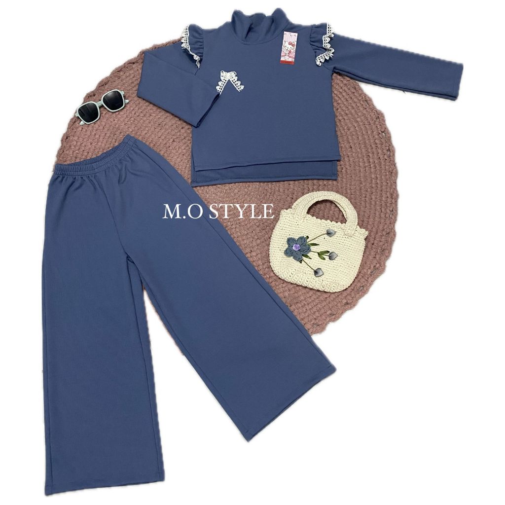 Baju Lebaran 1Stel Kekinian Pakaian Bocah Umur 2-13 Tahun Setcel Terbaru 2026 Seragam Ngaji Tpq Tpa 