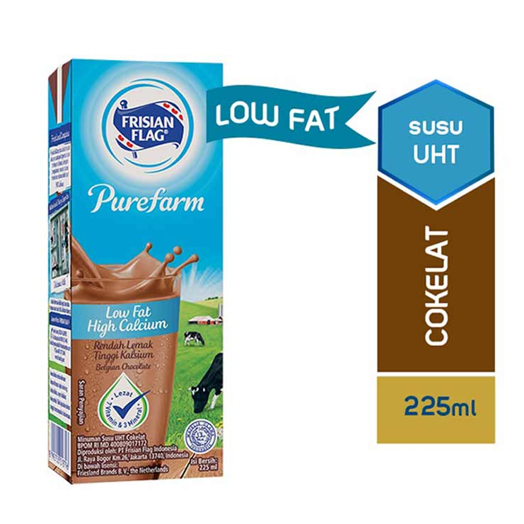 

FRISIAN FLAG SUSU CAIR LOW FAT COKELAT TPK 225mL