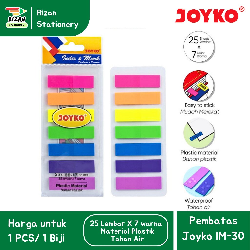 

[JOYKO] Pembatas / Index & Mark / Penanda IM-30 Plastik