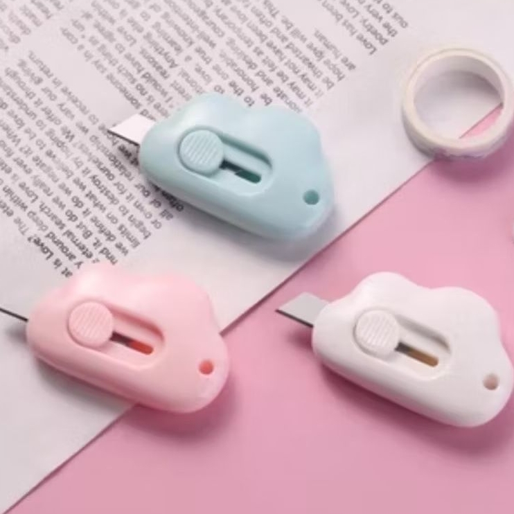 

** Pisau Pemotong Mini Cutter Mini Portable warna pastel lucu