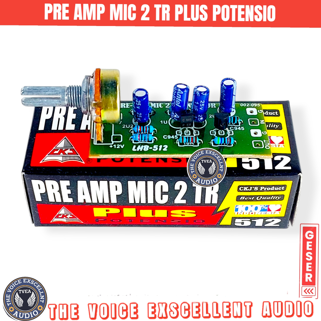 PreAmp Mic 2 TR / Pre Amp 2 Transistor Product CKJ 512 Original