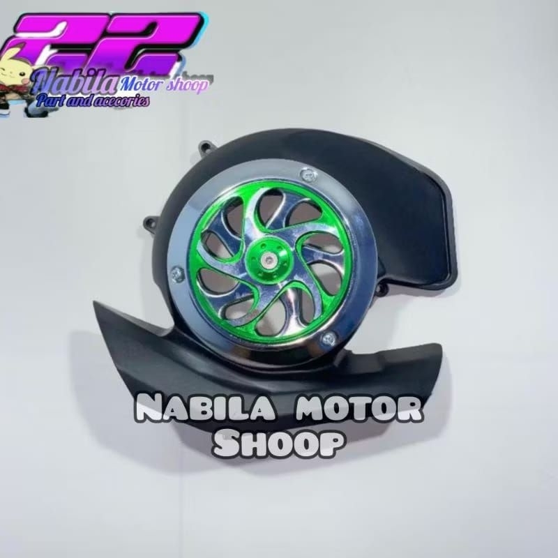 tutup cover kipas mesin set SPINER big PROJECT model sabit croem PNP Mio3 Mio S Mio Z Mio Soul GT 12
