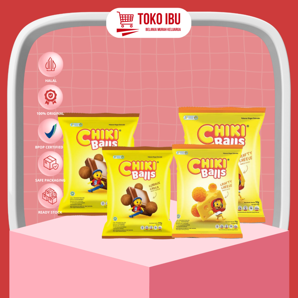 

Chiki Balls Snack Rasa Cokelat & Keju 55g