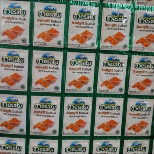 

Bumbu Kunyit Bubuk Desaku Sachet per 1 pak isi 2 renceng x 12 pcs