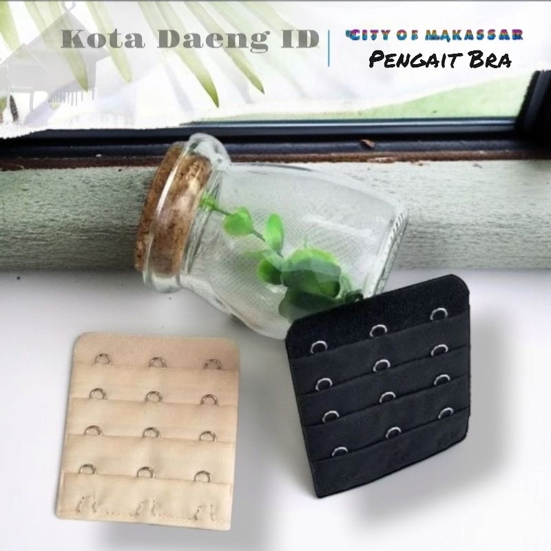 Pengait Bra Tambahan 3 Kait Extension Karet Sambung Pengait Tali / Penyambung Tali Bh Extension Elas