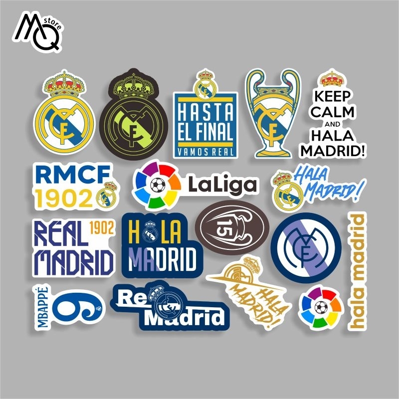 

Stiker pack REAL MADRID (17pcs)-PREMIUM STIKER