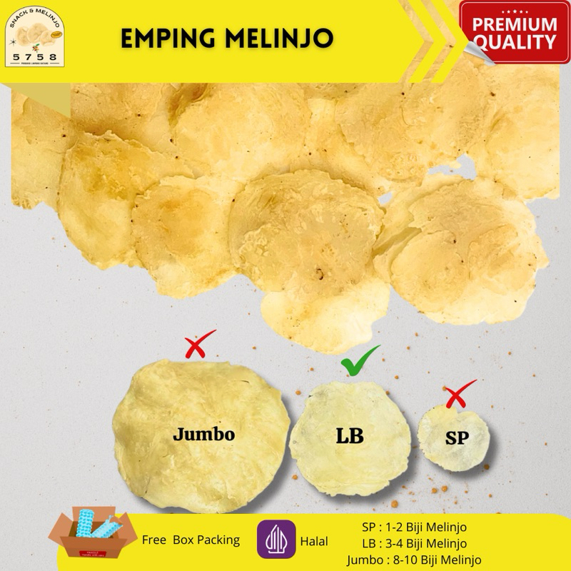 

Emping Melinjo Siap Goreng FRESH - Lebar 3-4biji