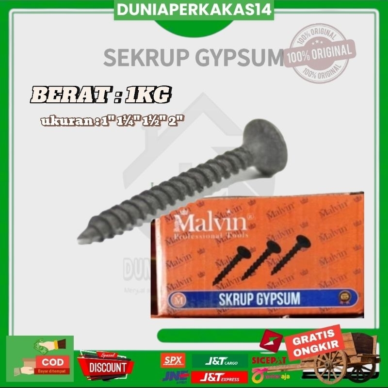 SEKRUP GYPSUM MALVIN 1KG