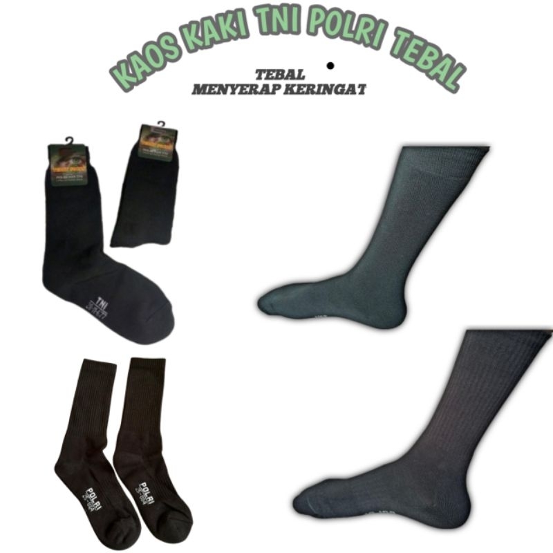 Kaos Kaki TNI POLRI/Kaos Kaki Polri/Kaos Kaki Tebal