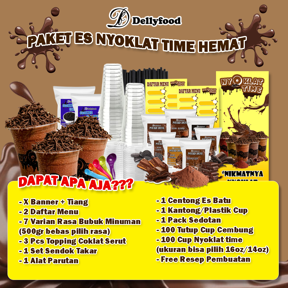 

Paket Es Nyoklat Time Hemat Usaha Minuman Kekinian