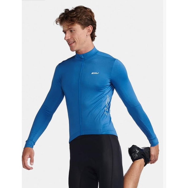 KAOS JERSEY 2XU LARGE Aero Long Sleeve Jersey Men's Jacket BIKE TRIATHLON ORIGINAL BNWT MC6648A SRL/