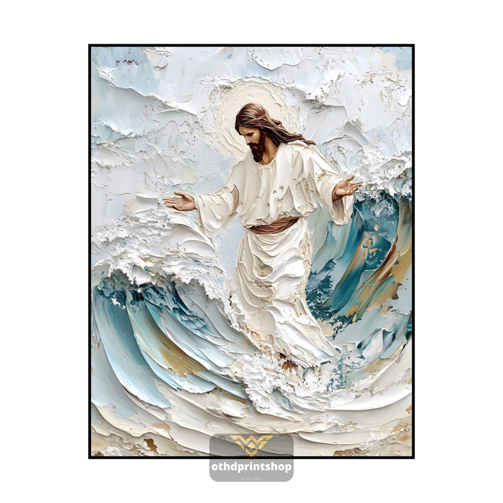 Lukisan Tuhan Yesus Lukisan Tangan Asli Lukisan Handmade