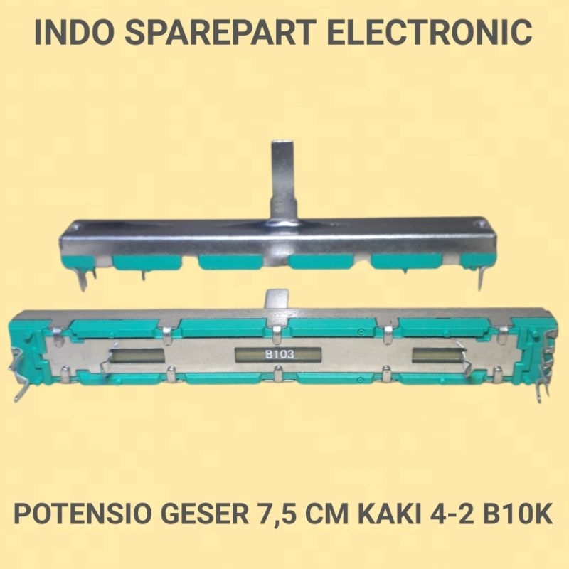 potensio geser 7,5 cm kaki 4-2 B103/10K