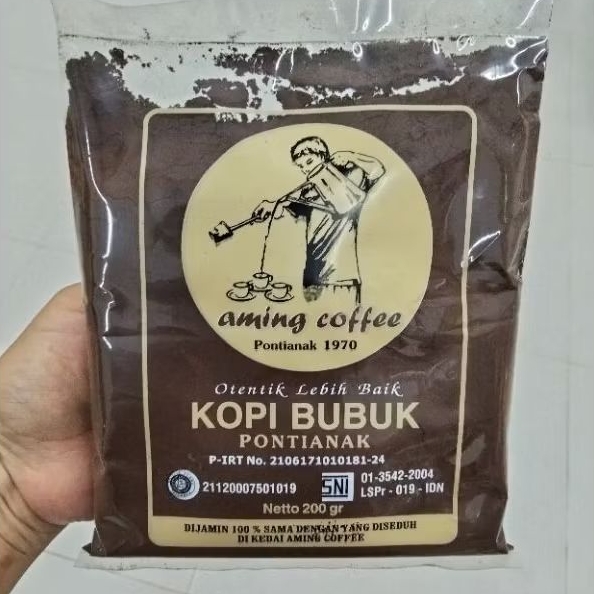 

Aming Coffee (200g) Aming Kopi Khas Pontianak / Aming Kopi Pontianak / Kopi Bubuk / Kopi Legendaris Pontianak / Oleh Oleh Pontianak