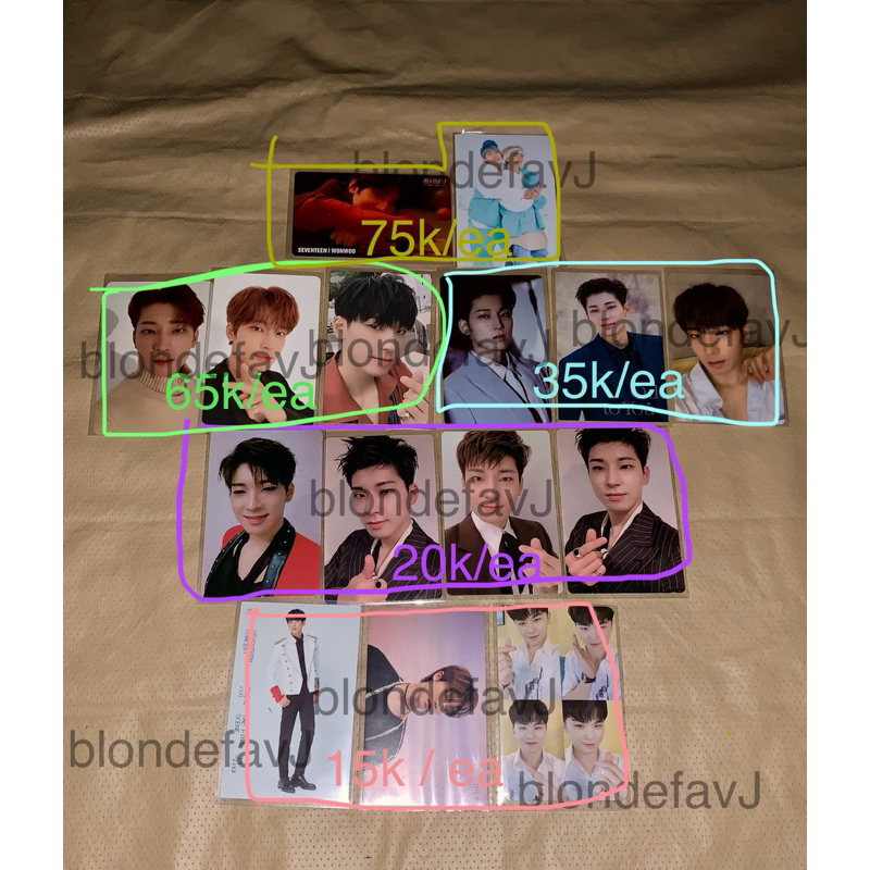 PHOTOCARD OFFICIAL SEVENTEEN WONWOO