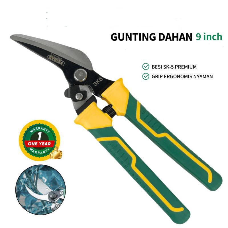 

Feibao Gunting Lengkung Multifungsi [Bahan Baja Tahan Karat & Pegangan Ergonomis] F09-312