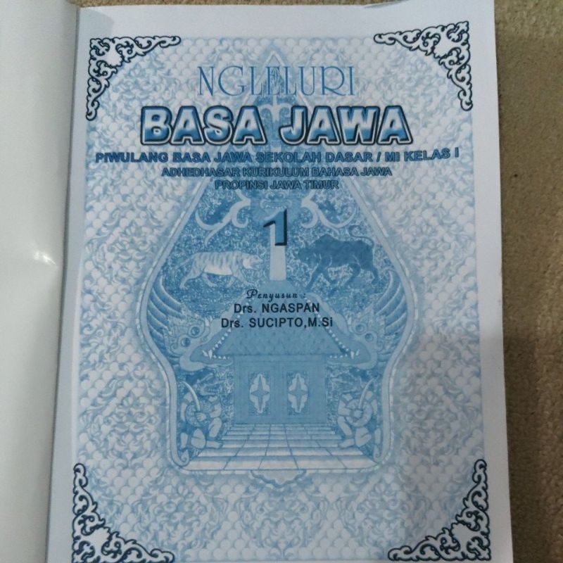 buku pelajaran NGLELURI basa jawa SD kelas 1