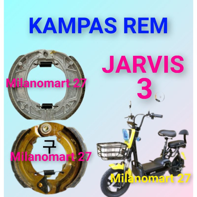 kampas rem Jarvis 3 kampas rem sepeda listrik JARVIS 3