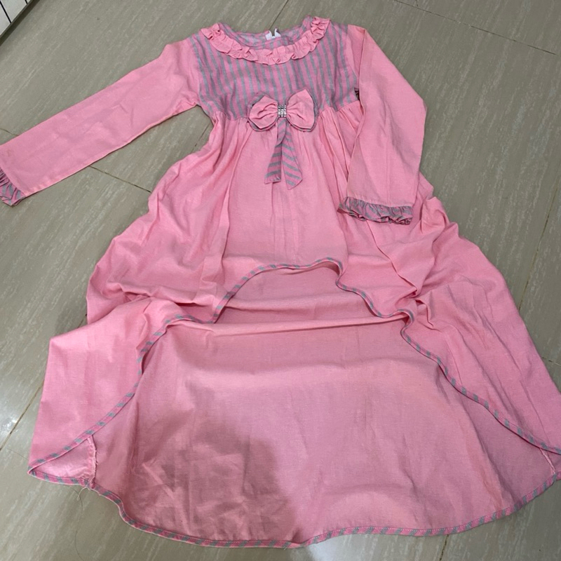 Preloved Gaun Pesta Anak Pinky Princess Dress Lucu Model Duyung
