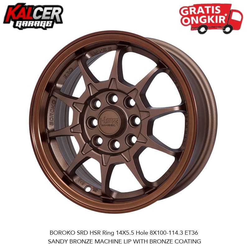 VELG MOBIL HSR RING 14 AYLA AVANZA SIGRA HSR BOROKO SRD RING 14 BRONZE