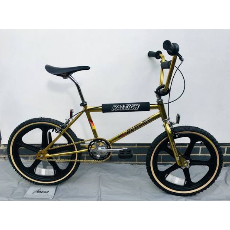 padset bmx Raleigh cover sepeda bmx oldschool pad set Raleigh hitam putih