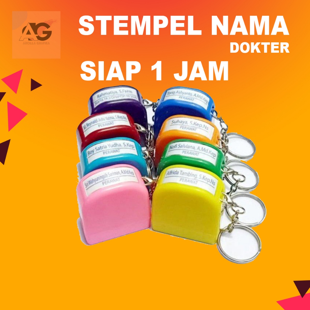 

CETAK STEMPEL NAMA DOKTER | STEMPEL GANTUNGAN KUNCI SIAP 1 JAM