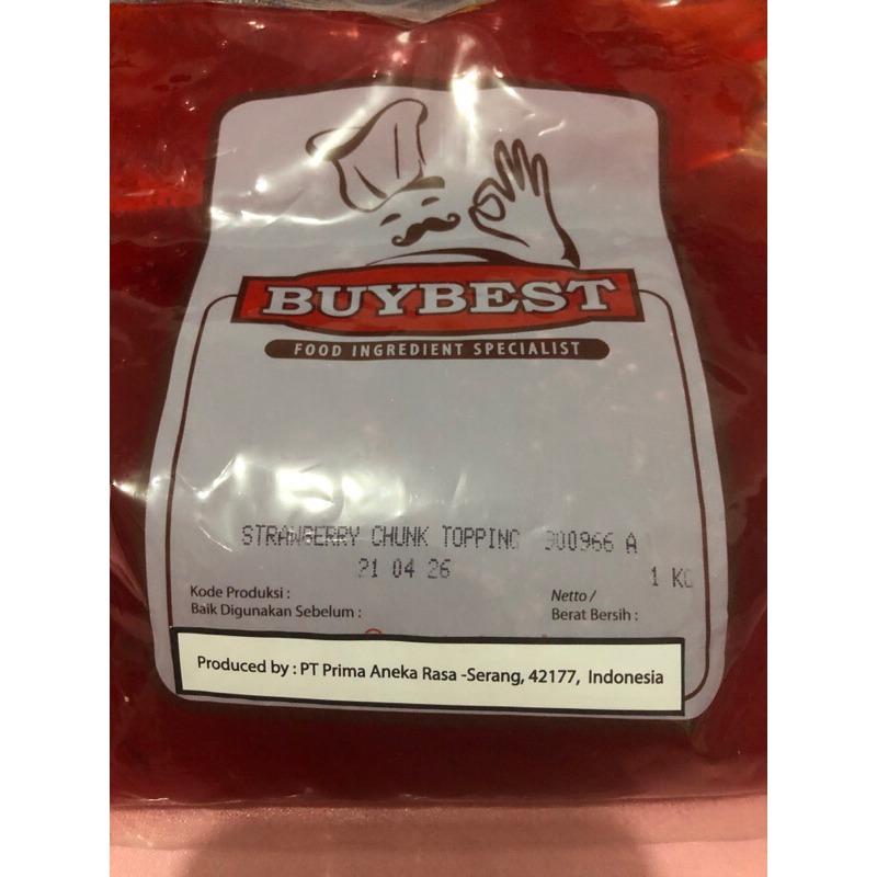 

Mariza Buybest Topping Strawberry Chunk 1 kg