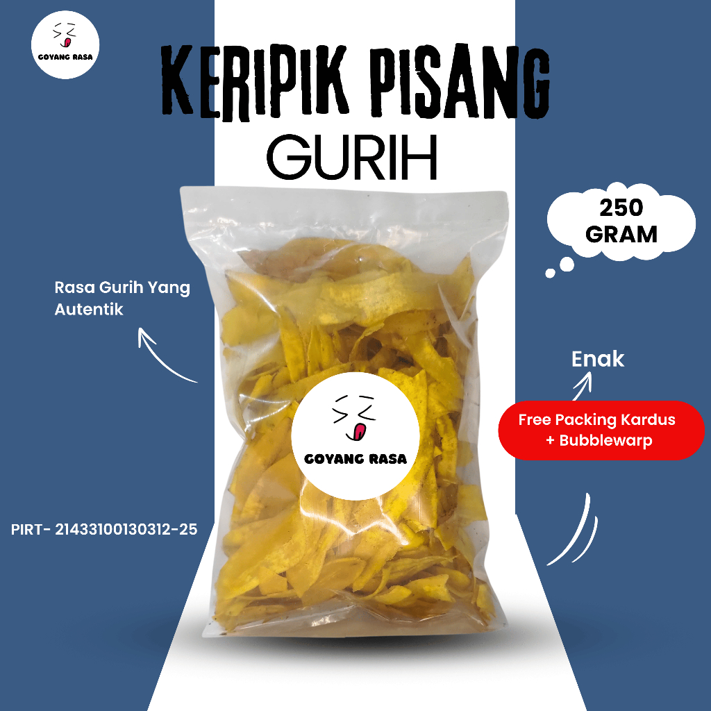 

Goyang Rasa - Keripik Pisang Gurih Enak 250 Gram