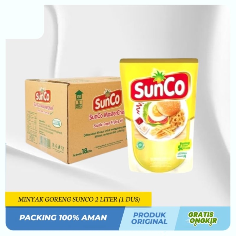 

1 Karton Minyak Goreng // Sunco 2L X 6 Pouch // Sunco 1L X 12 Pouch // Filma 2L X 6 Pouch // Sania 2L X 6 Pouch