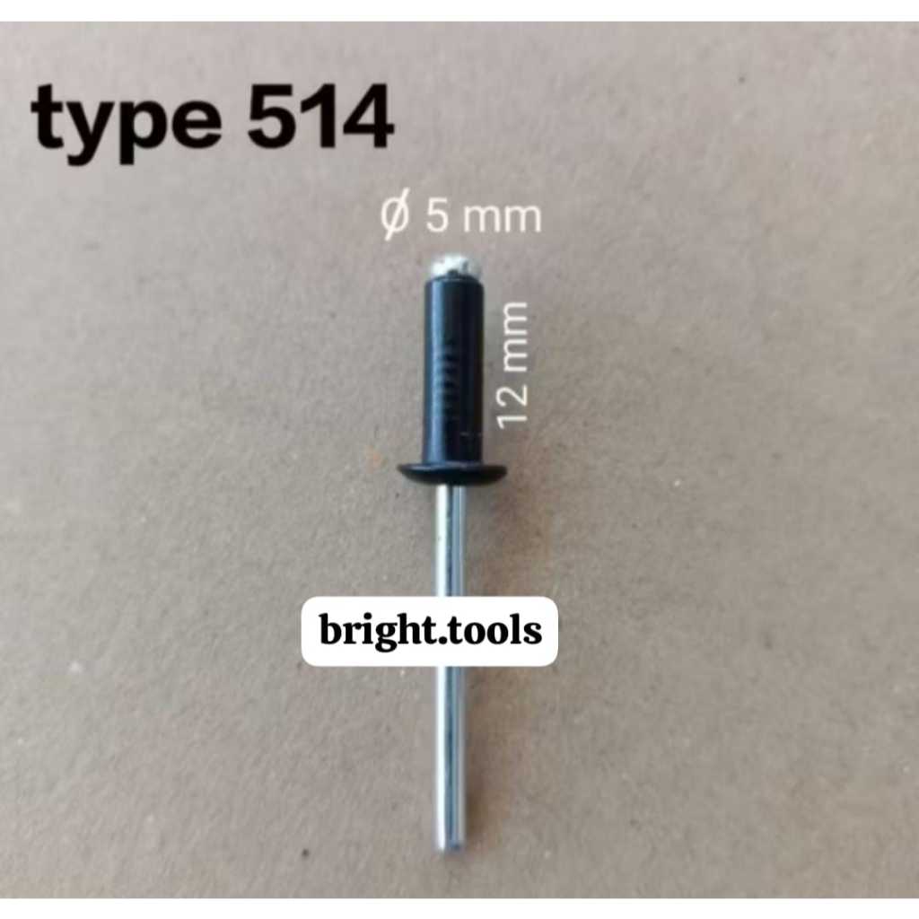 PAKU RIVET HITAM 5MM/514