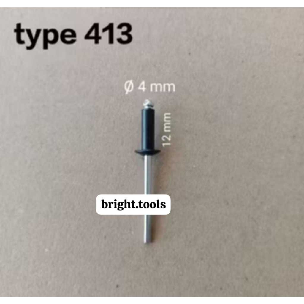 PAKU RIVET HITAM 4mm 413
