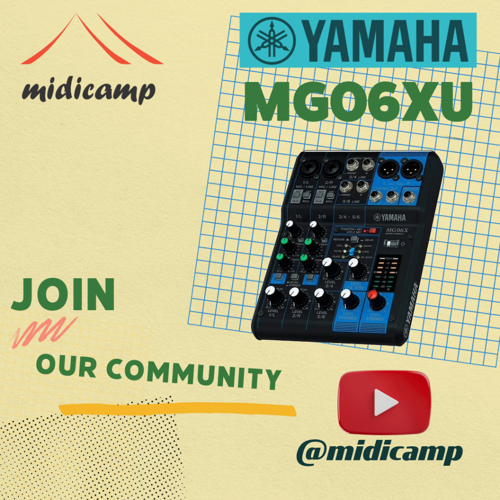 Yamaha MG06X Original MG06XU Mixer Audio 6 channel