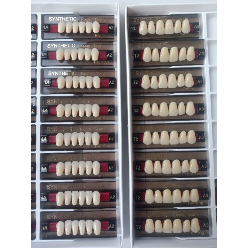 Gigi Palsu Synthetic Resin Teeth Depan Atas / Gigi Palsu Synthetic Resin Teeth Depan Bawah Satu Bari
