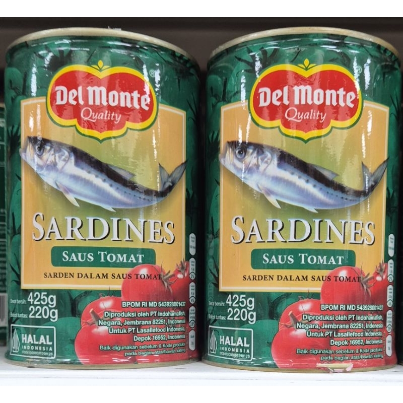

Sardines Dalam Saus Tomat DEL MONTE Sardines In Tomato Sauce 425g - HK.