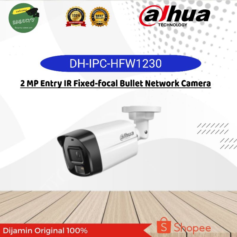 DAHUA DH-IPC-HFW1230 IPC CAMERA 2MP ECO OUTDOR