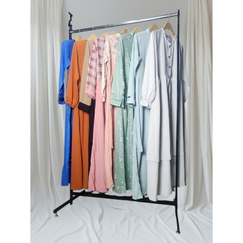 Gamis midi obral cuci gudang