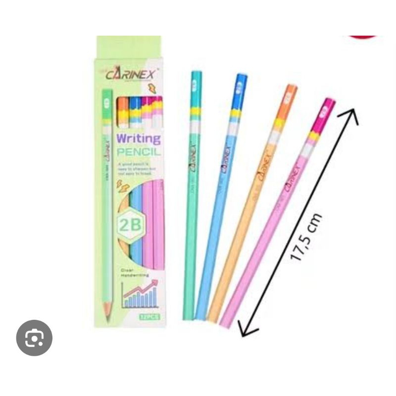 

carinex pensil pastel 1 pack isi 12 pcs