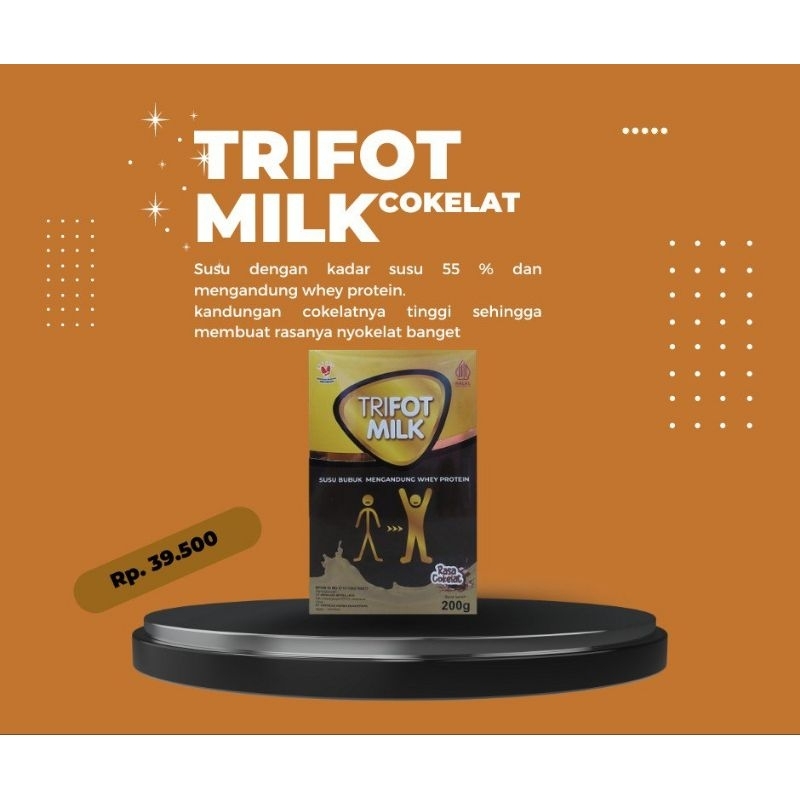 

SUSU BPOM PENAMBAH BB ! SUSU TRIFOT MILK 200 gram rasa cokelat