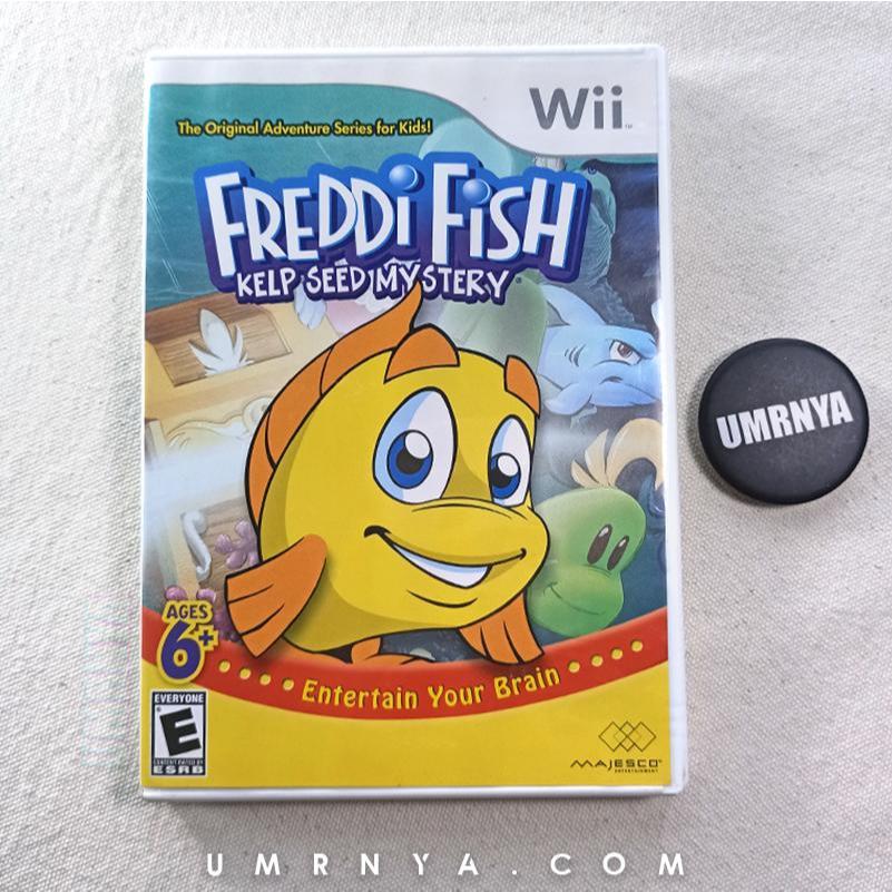 Kaset Original Nintendo Wii Freddi Fish Kelp Seed Mystery CD R1 US USA NintendoWii