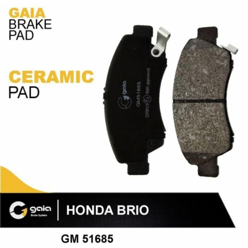 Kampas Rem Brake Pad Mobil Honda Brio Ceramic Depan GAIA Original