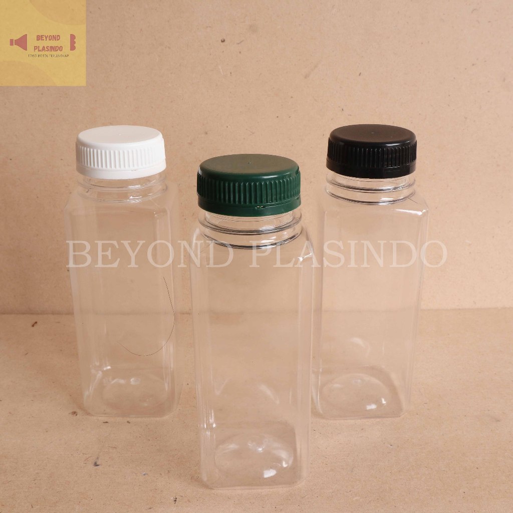 Botol Kick 250ML/ Botol Kale Kotak 250 ml/Botol Plastik Kotak 250  ML 22 gr