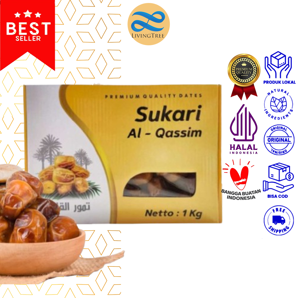 

1 Kg Kurma Sukari Akarlangit| kurma Sukkari | Kurma raja murah