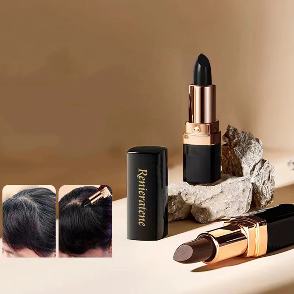 Lipstik Cat Rambut Uban Pewarna Bright Hair Dye Pen / Cat Rambut Lipstick Uban Penghitam Pewarna Ram