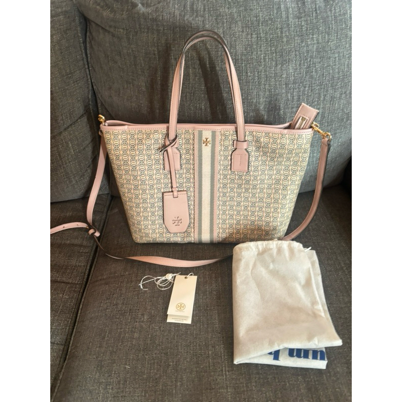 preloved gemini link tote small tory burch authentic