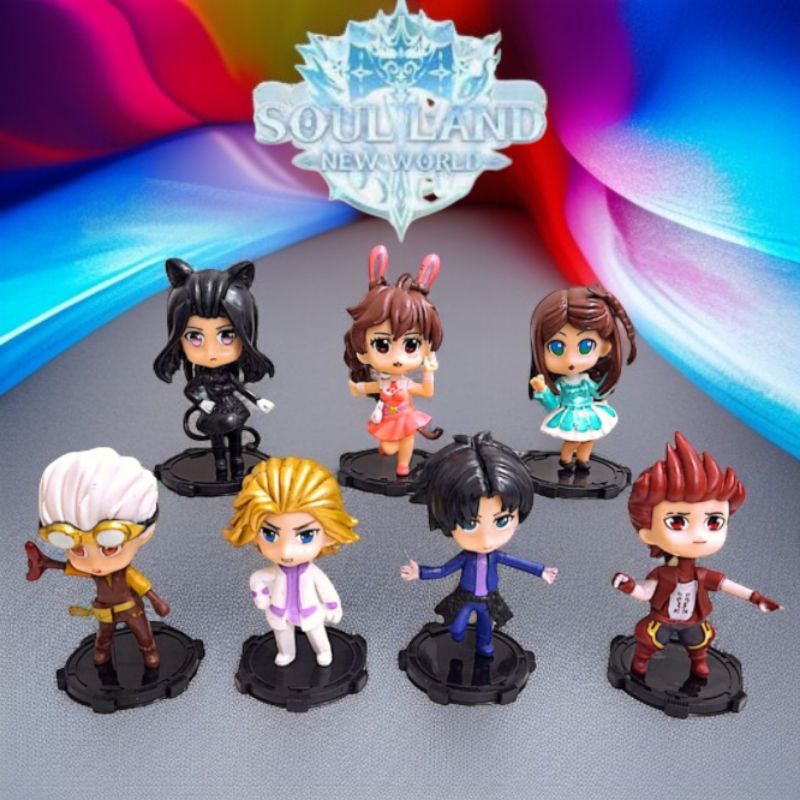 Action Figure Anime Soul Land Douluo Dalu TangSan XiaoWu DaiMuBai ZhuzuQing Oscar MaHongJun NingRong