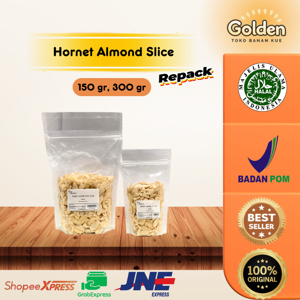 

Hornet Kacang Almond Slice 150 gr, 300 gr (PENGIRIMAN SELAIN INSTANT WAJIB CO BUBBLE WRAP)