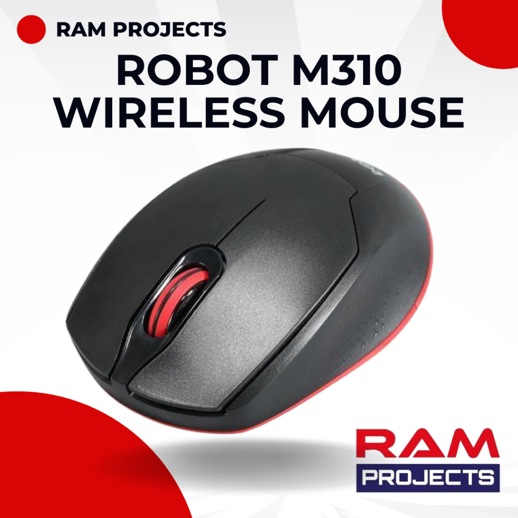 WIRELESS MOUSE Robot M310 2.4G Wireless Optical USB Mouse