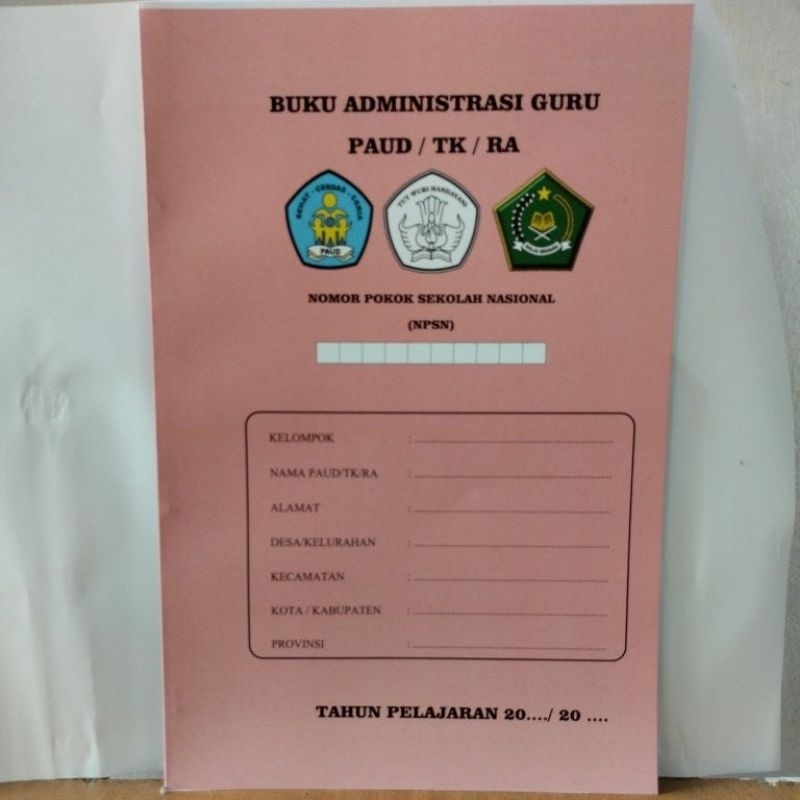buku administrasi guru TK,Ra,paud